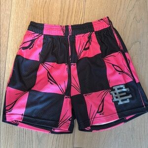 Eric Emanuel Pink and Black Graphic Shorts, M